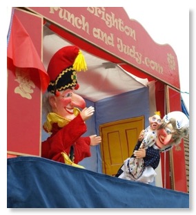 punch and judy for hire puppet show london surrey